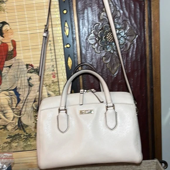 Kate Spade Satchel Blush Pink Safiano Leather w Detachable Strap 11”Lx8”Hx6”W - Picture 16 of 17